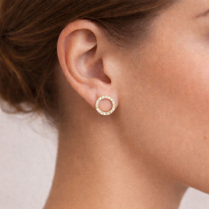 Eternal Sparkle Diamond Hoop Earrings