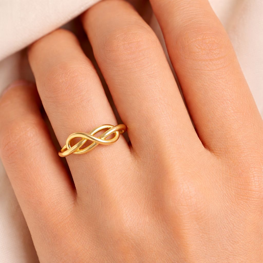 Infinity Knot Gold Ring