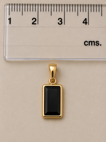 Black Onyx Rakhi cum Pendant