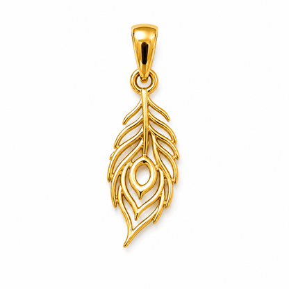 Peacock Feather Rakhi cum Pendant