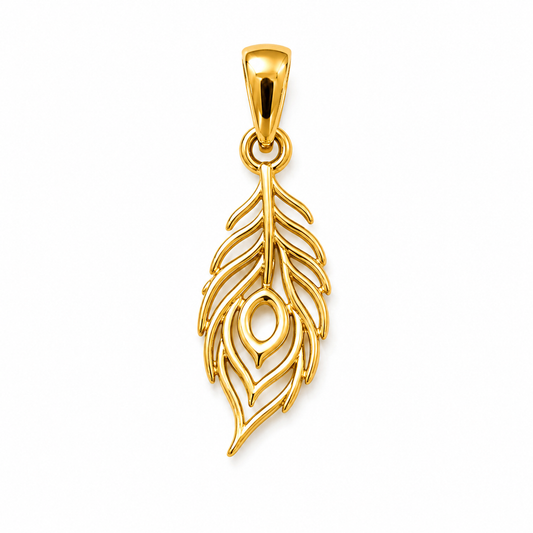 Peacock Feather Rakhi cum Pendant