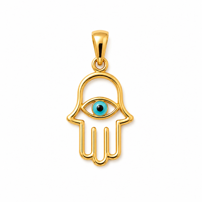 Hamsa Evil Eye Pendant
