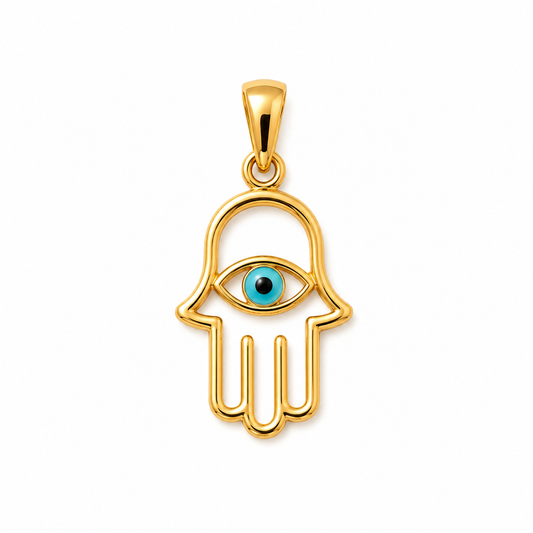 Hamsa Evil Eye Pendant