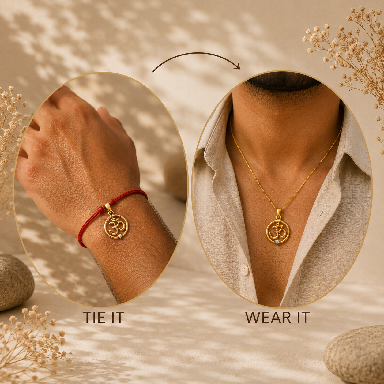 Om Rakhi cum Pendant