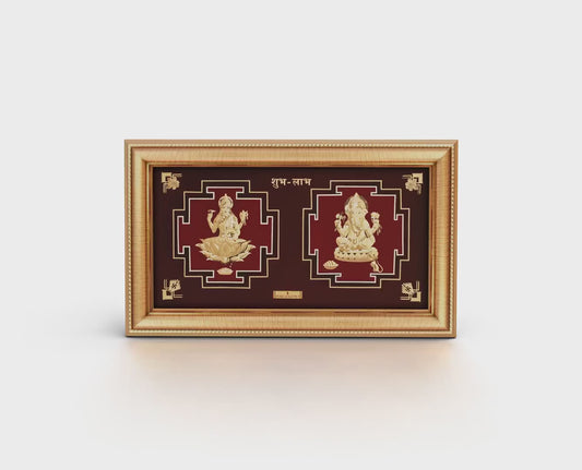 Lakshmi & Ganesha Painting (Size L)
