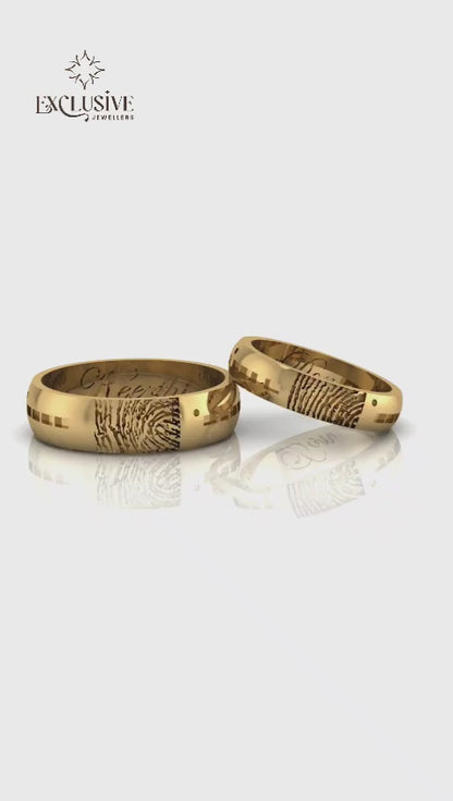 Morse Code Fingerprint Ring