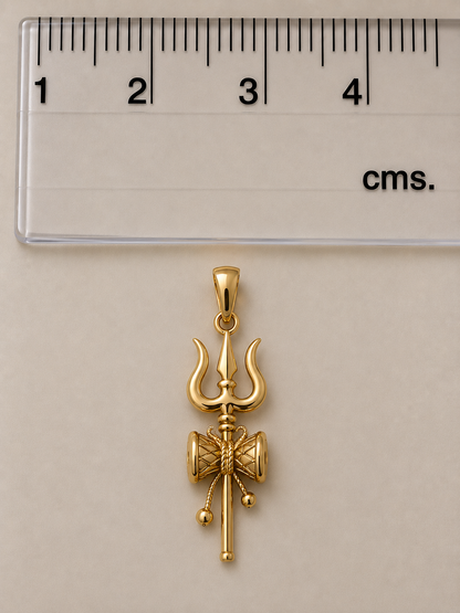 Trishul Damaru Rakhi cum Pendant