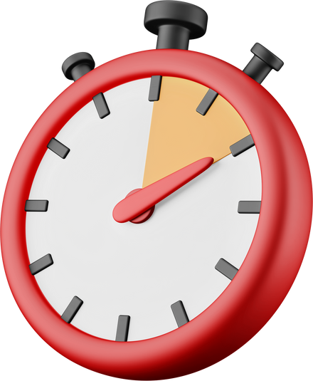 Limited time stopwatch 3d icon