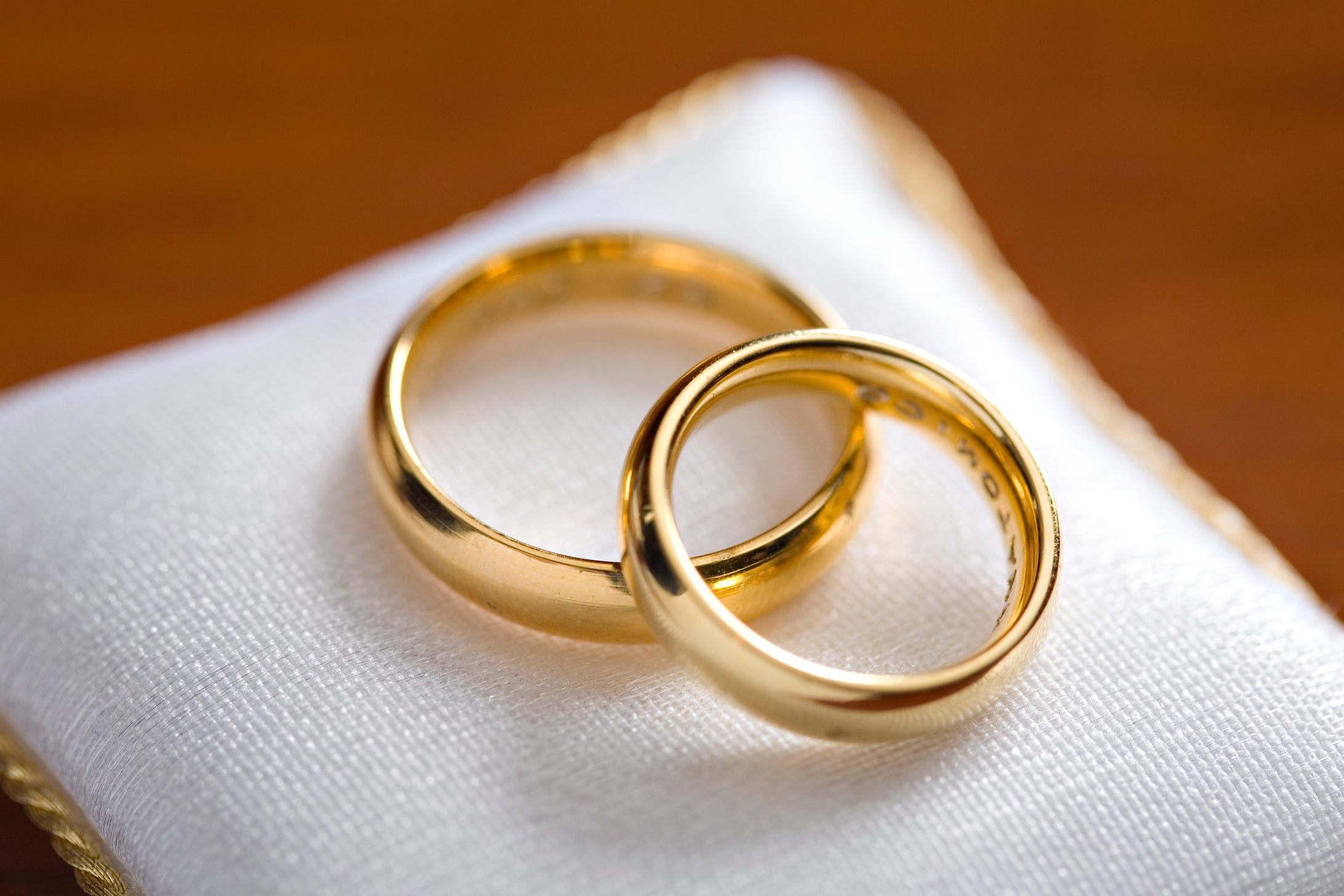 Closeup of Couple Rings